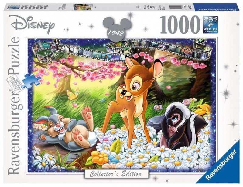 Dėlionė Ravensburger Bambi, 1000 d. цена и информация | Dėlionės (puzzle) | pigu.lt