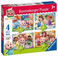 Загадка Ravensburger Cocomelon 4 в коробке 12/16/20/24p 3113 цена и информация | Пазлы | pigu.lt