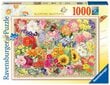 Dėlionė su gėlėmis Ravensburger Blooming Beautiful, 1000 d. kaina ir informacija | Dėlionės (puzzle) | pigu.lt