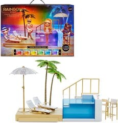 578475EUC Rainbow High Color Maneing Pool & Beach Club Playset Playset цена и информация | Игрушки для девочек | pigu.lt