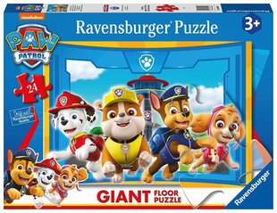 Пазл Ravensburger Paw Patrol Giant Floor, 3090, 24 д. цена и информация | Пазлы | pigu.lt