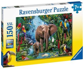 Dėlionė Ravensburger su drambliais Oasis, 12901, 150 d. kaina ir informacija | Dėlionės (puzzle) | pigu.lt