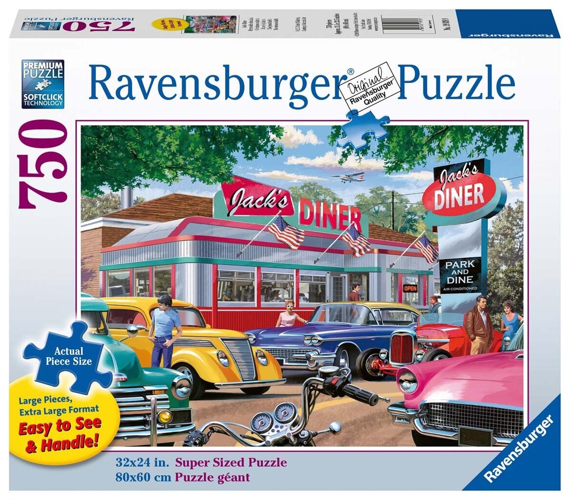 Dėlionė Ravensburger Jack diner, 19938, 7550 d. kaina ir informacija | Dėlionės (puzzle) | pigu.lt