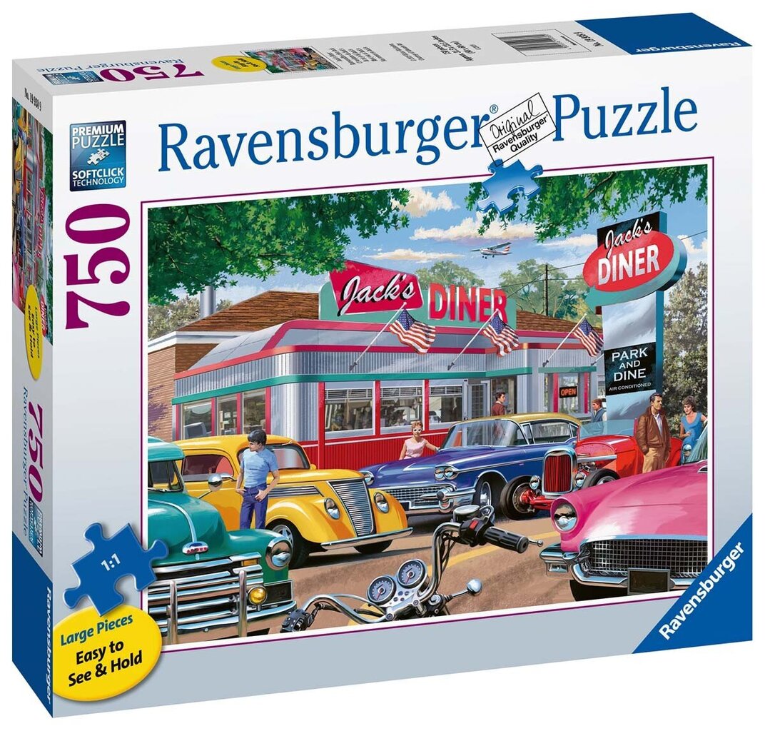 Dėlionė Ravensburger Jack diner, 19938, 7550 d. kaina ir informacija | Dėlionės (puzzle) | pigu.lt