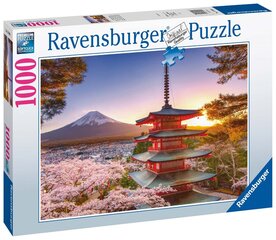 Ravensburger Puzzle Fuji Cherry Blossom View 1000pc 17090 цена и информация | Пазлы | pigu.lt