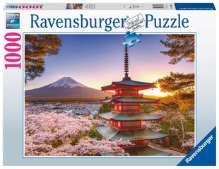 Ravensburger Puzzle Fuji Cherry Blossom View 1000pc 17090 цена и информация | Пазлы | pigu.lt