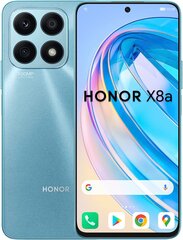 Honor X8a 6/128GB 5109APEV Cyan Lake цена и информация | Мобильные телефоны | pigu.lt