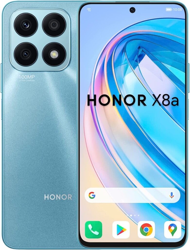 Honor X8a 6/128GB 5109APEV Cyan Lake kaina ir informacija | Mobilieji telefonai | pigu.lt