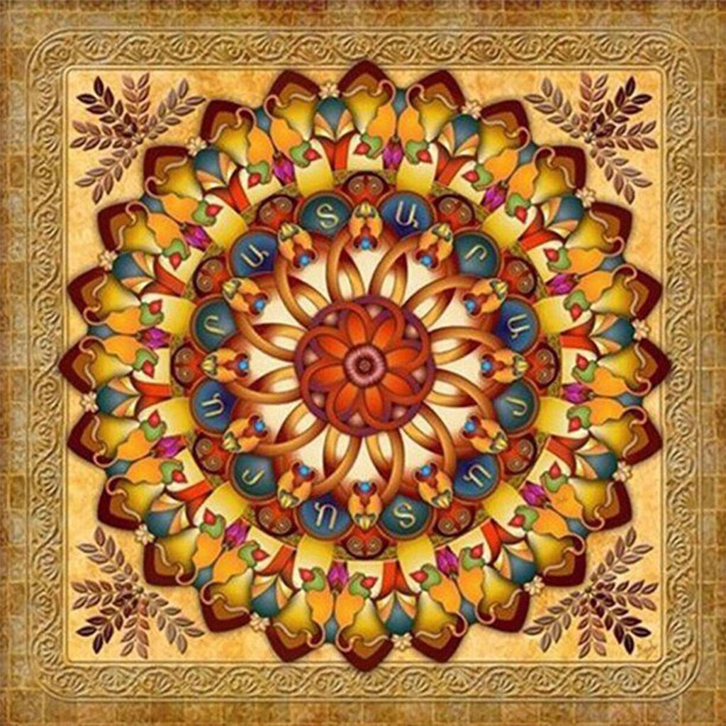 Deimantinė mozaika Norimpex Diementowa Mandala 7D 65599, 30 x 30 cm kaina ir informacija | Deimantinės mozaikos | pigu.lt