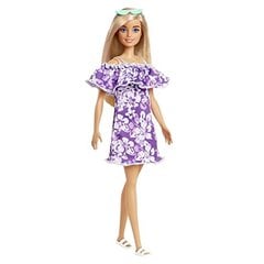 Барби любит океан - фиолетовое цветочное платье с рюшами цена и информация | Игрушки для девочек | pigu.lt