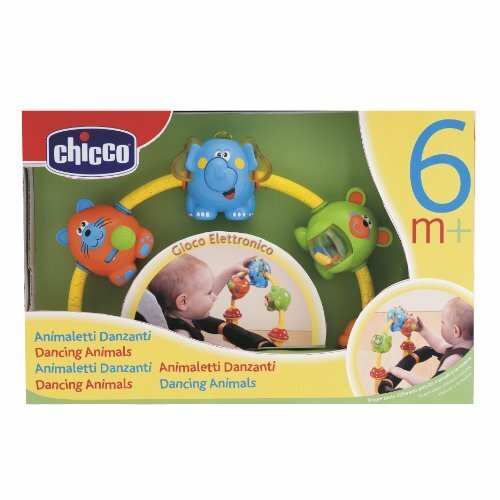 Muzikinis vežimėlio žaislas Chicco Dancing animals, 20 cm kaina ir informacija | Žaislai berniukams | pigu.lt