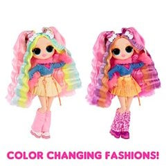 LOL Сюрприз OMG Sunshine Makeover Doll Doll - Bubblegum DJ - включает в себя изменение цвета ультрафиолетового цвета на солнце, множественные сюрпризы и сказочные аксессуары - отличный подарок для детей в возрасте 4 лет. цена и информация | Игрушки для девочек | pigu.lt