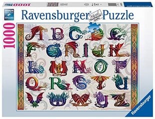 Dėlionė Ravensburger Dragons abėcėlė, 1000 det. kaina ir informacija | Dėlionės (puzzle) | pigu.lt