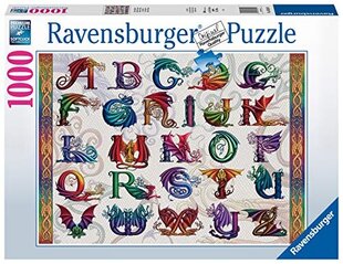 Dėlionė Ravensburger Dragons abėcėlė, 1000 det. kaina ir informacija | Dėlionės (puzzle) | pigu.lt