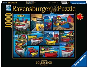 Dėlionė valtys Ravensburger, 1000 d. kaina ir informacija | Dėlionės (puzzle) | pigu.lt