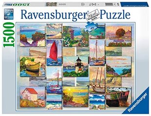 Dėlionė Ravensburger Coastal Collage, 1500 dal kaina ir informacija | Dėlionės (puzzle) | pigu.lt