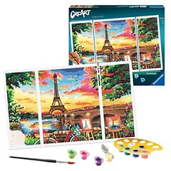 Tapyba pagal skaičius Ravensburger Paris, 80 x 50 cm kaina ir informacija | Tapyba pagal skaičius | pigu.lt