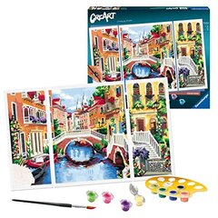 Ravensburger Creart Venetian Dreams Номера для взрослых и детей в возрасте 12 лет - набор живописи и поделки - аксессуары для домашнего декора цена и информация | Набор для рисования по номерам | pigu.lt