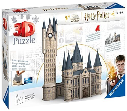 Dėlionė 3D Ravensburger Haris Poteris Hogvartso pilies bokštas, 540 det. kaina ir informacija | Dėlionės (puzzle) | pigu.lt
