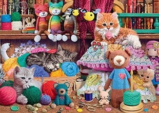 Ravensburger Knitty Kitty 1000 Piece Buzzle для взрослых и детей в возрасте 12 лет и старше цена и информация | Пазлы | pigu.lt