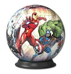 Ravensburger Marvel Avengers 3D головоломка для детей в возрасте 6 лет - 72 штуки - не требуется клей цена и информация | Игрушки для мальчиков | pigu.lt