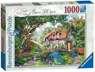 Dėlionė namas Ravensburger Flower Hill Lane, 1000 d. kaina ir informacija | Dėlionės (puzzle) | pigu.lt