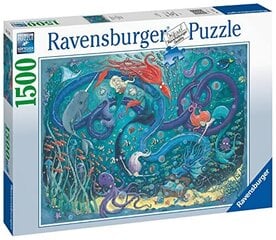 Пазл Ravensburger Puzzle Mermaids, 1500 д. цена и информация | Пазлы | pigu.lt