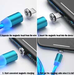 Litelife Magnetic, USB Type C, 1 m kaina ir informacija | Laidai telefonams | pigu.lt