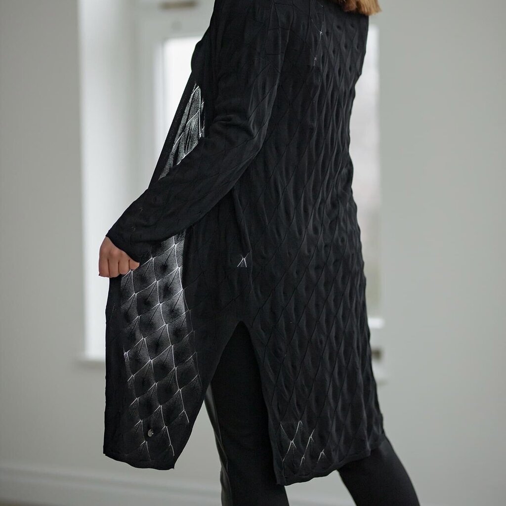 Kardiganas moterims Bastet, juodas kaina ir informacija | Megztiniai moterims | pigu.lt