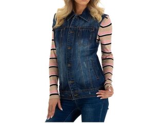 Liemenė moterims ABC Denim, mėlyna цена и информация | Женские жилеты | pigu.lt