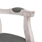 vidaXL Valgomojo kėdės, 2vnt., pilkos, 62x59,5x100,5cm, audinys kaina ir informacija | Virtuvės ir valgomojo kėdės | pigu.lt