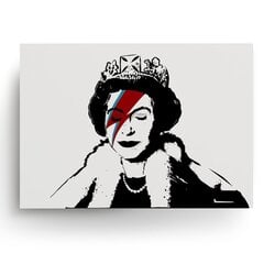 Настенный плакат Banksy Королева Елизавета Граффити постер Декор интерьера - 45 х 32 см цена и информация | Репродукции, картины | pigu.lt