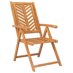 3 - jų atlošiamų sodo kėdžių komplektas, rudas kaina ir informacija | Lauko kėdės, foteliai, pufai | pigu.lt