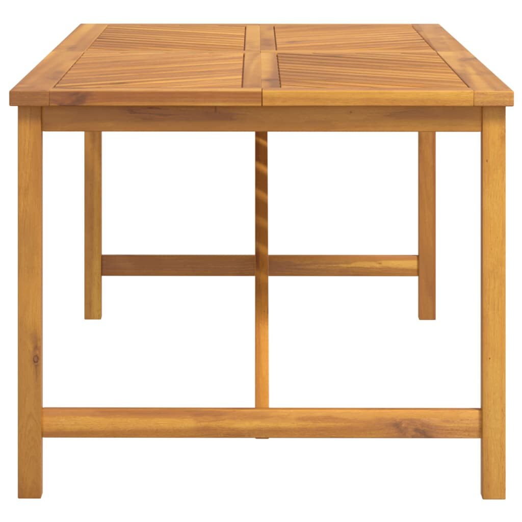 vidaXL Sodo valgomojo stalas, 200x90x74cm, akacijos medienos masyvas kaina ir informacija | Lauko stalai, staliukai | pigu.lt