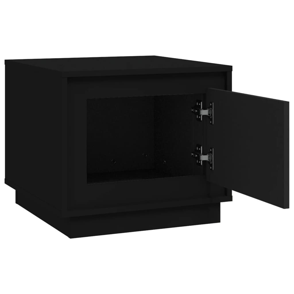 Kavos staliukas vidaXL 51x50x44cm, juodas цена и информация | Kavos staliukai | pigu.lt