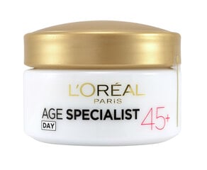 Dieninis veido kremas L'Oreal Paris Age Specialist 45+, 50 ml kaina ir informacija | Veido kremai | pigu.lt