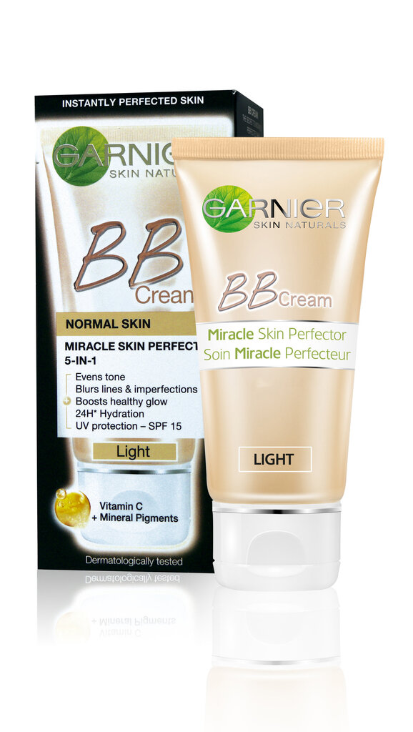 BB veido kremas Garnier Skin Naturals Miracle Skin Perfector SPF15 50 ml kaina ir informacija | Veido kremai | pigu.lt