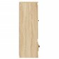 vidaXL Komoda, sonoma ąžuolo, 36x35,5x103,5cm, apdirbta mediena kaina ir informacija | Svetainės spintelės | pigu.lt