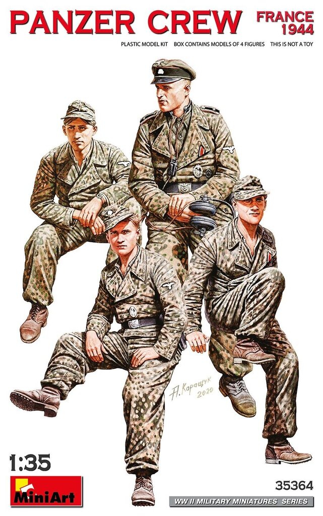 Klijuojamas Modelis MiniArt 35364 Panzer Crew France 1944 1/35 цена и информация | Klijuojami modeliai | pigu.lt