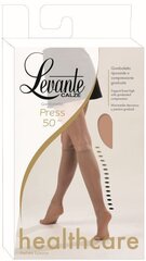 Puskojinės moterims Levante Press nero, juodos, 50 DEN, 2 poros kaina ir informacija | Moteriškos kojinės | pigu.lt