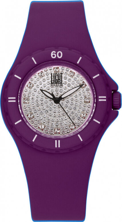 Laikrodis moterims Light Time Silicon Strass цена и информация | Moteriški laikrodžiai | pigu.lt