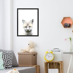 Настенный плакат Маленькая лиса Милый постер с животными Декор интерьера для детской комнаты - 45 х 32 см цена и информация | Репродукции, картины | pigu.lt