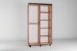 Spinta ADRK Furniture Bergamo, 120 cm, ruda kaina ir informacija | Spintos | pigu.lt