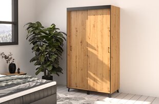 Spinta ADRK Furniture Bergamo, 200 cm, ruda kaina ir informacija | Spintos | pigu.lt