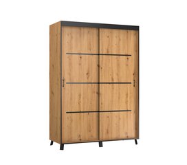 Spinta ADRK Furniture Berke, 150 cm, ruda kaina ir informacija | Spintos | pigu.lt