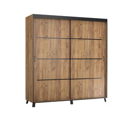 Spinta ADRK Furniture Berke, 200 cm, ruda kaina ir informacija | Spintos | pigu.lt