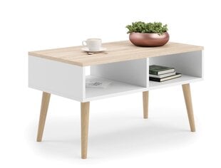 Кофейный столик ADRK Furniture Sana, белый цена и информация | Журнальные столики | pigu.lt