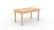 Stalas ADRK Furniture 80 Rodos, rudas цена и информация | Virtuvės ir valgomojo stalai, staliukai | pigu.lt