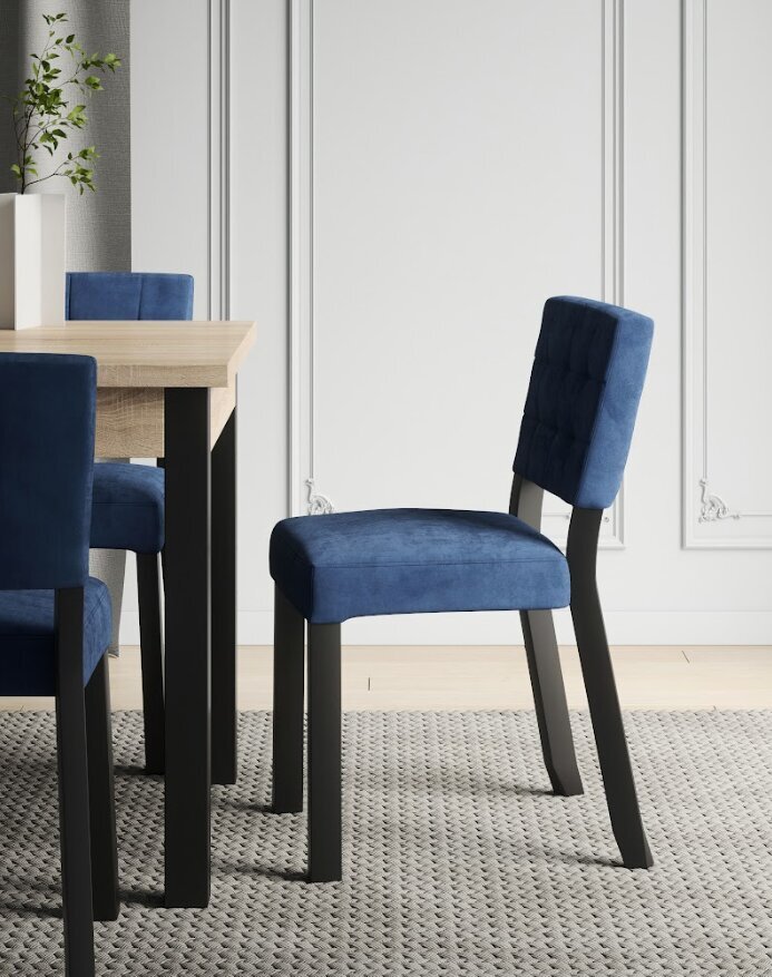 Kėdė ADRK Furniture 80 Rodos, mėlyna kaina ir informacija | Virtuvės ir valgomojo kėdės | pigu.lt