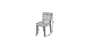 Стул ADRK Furniture 80 Rodos, черный цена и информация | Стулья для кухни и столовой | pigu.lt